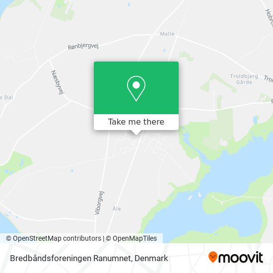 Bredbåndsforeningen Ranumnet map