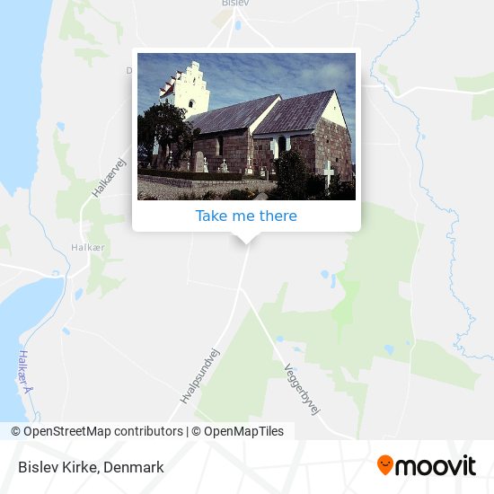 Bislev Kirke map