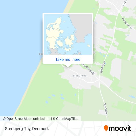 Stenbjerg Thy map