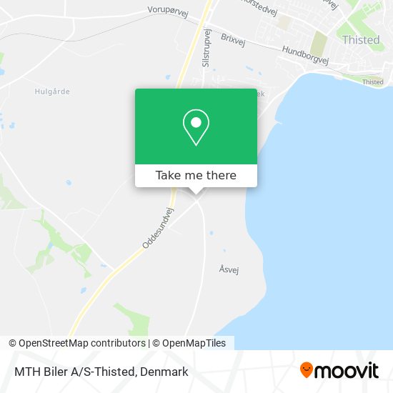 MTH Biler A/S-Thisted map