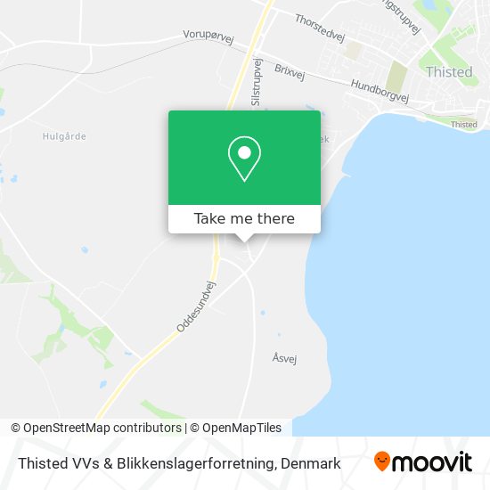 Thisted VVs & Blikkenslagerforretning map