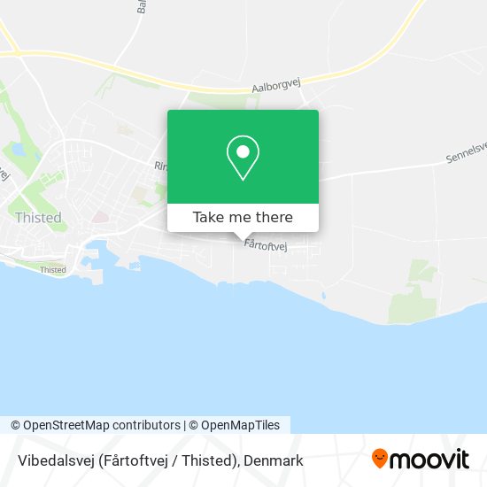 Vibedalsvej (Fårtoftvej / Thisted) map