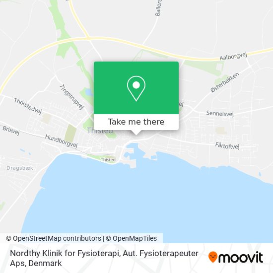 Nordthy Klinik for Fysioterapi, Aut. Fysioterapeuter Aps map