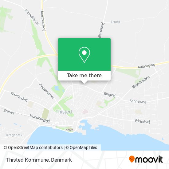 Thisted Kommune map