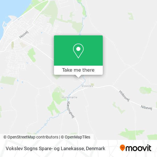 Vokslev Sogns Spare- og Lanekasse map