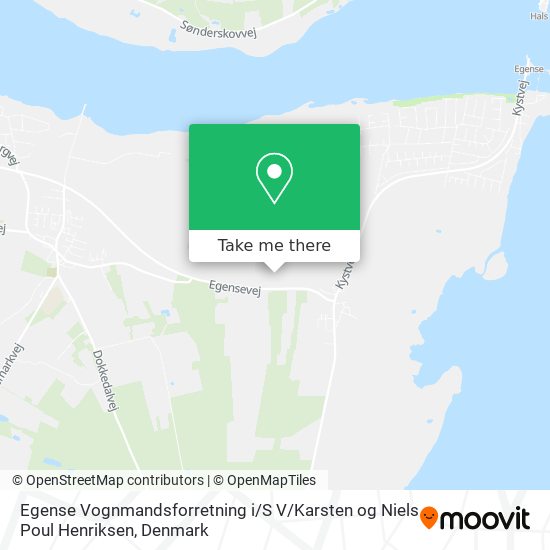 Egense Vognmandsforretning i / S V / Karsten og Niels Poul Henriksen map