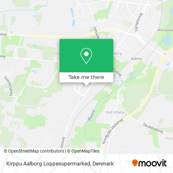 Kirppu Aalborg Loppesupermarked map