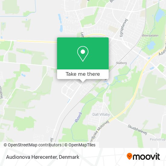 Audionova Hørecenter map