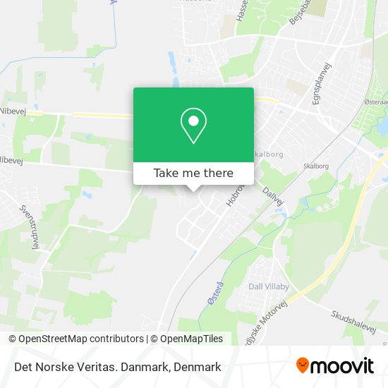 Det Norske Veritas. Danmark map