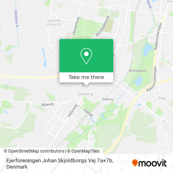Ejerforeningen Johan Skjoldborgs Vej 7a+7b map