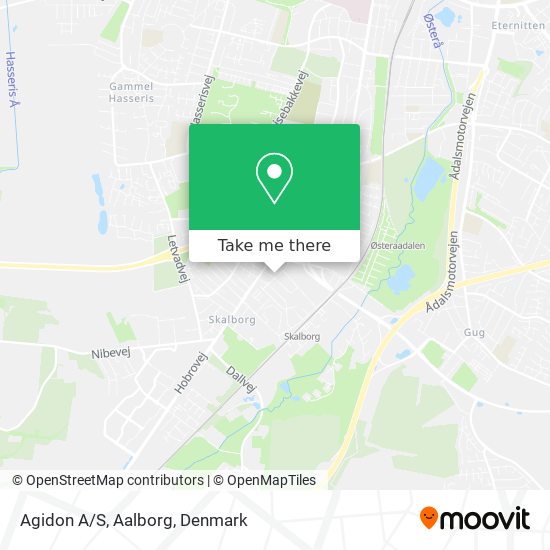 Agidon A/S, Aalborg map
