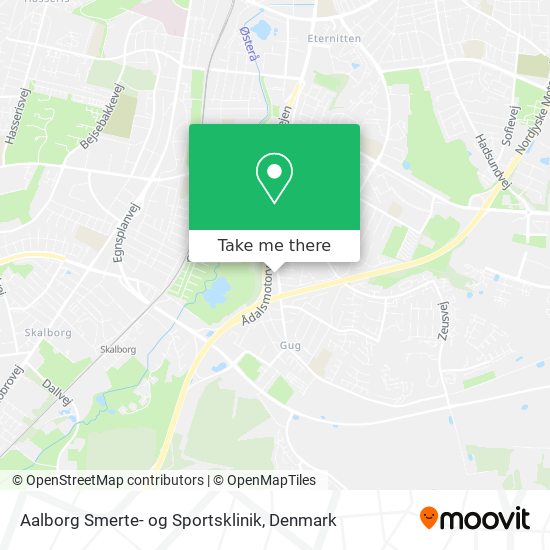 Aalborg Smerte- og Sportsklinik map
