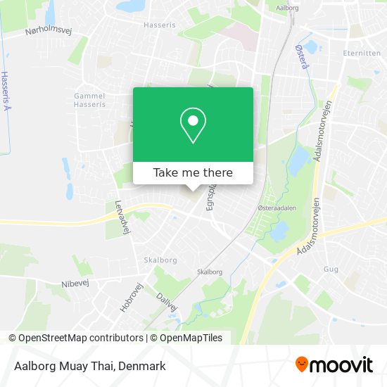 Aalborg Muay Thai map