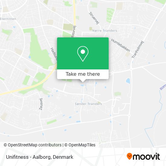 Unifitness - Aalborg map