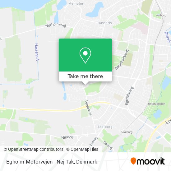 Egholm-Motorvejen - Nej Tak map