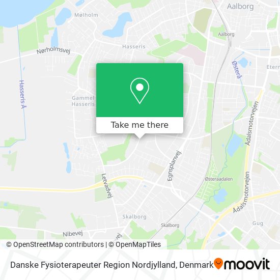 Danske Fysioterapeuter Region Nordjylland map