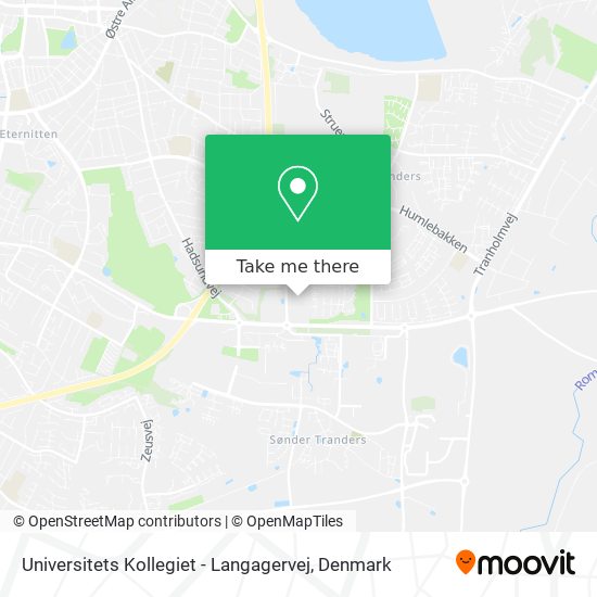 Universitets Kollegiet - Langagervej map