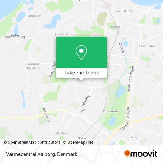 Varmecentral Aalborg map