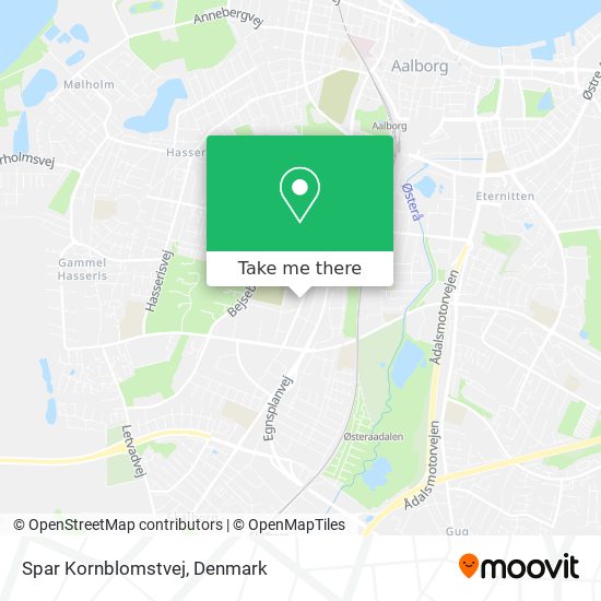 Spar Kornblomstvej map