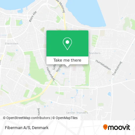 Fiberman A/S map