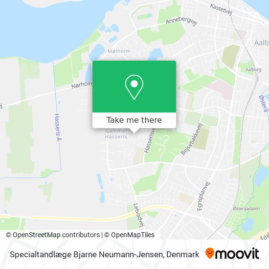 Specialtandlæge Bjarne Neumann-Jensen map