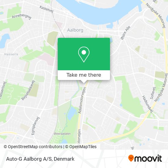 Auto-G Aalborg A/S map