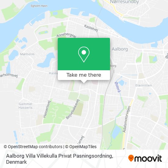 Aalborg Villa Villekulla Privat Pasningsordning map