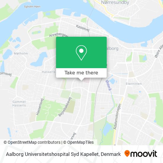 Aalborg Universitetshospital Syd Kapellet map