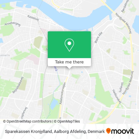 Sparekassen Kronjylland, Aalborg Afdeling map