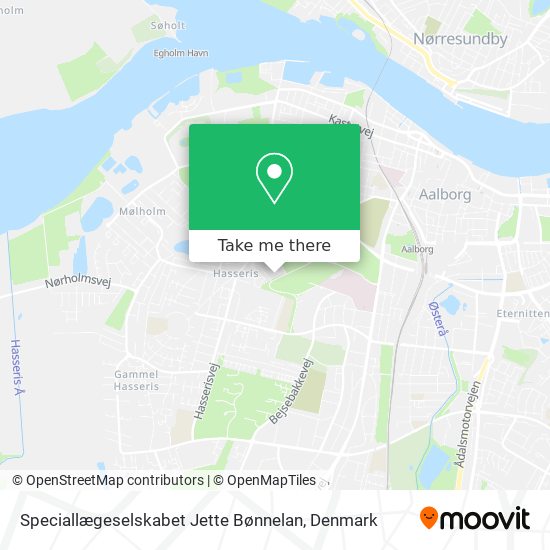 Speciallægeselskabet Jette Bønnelan map