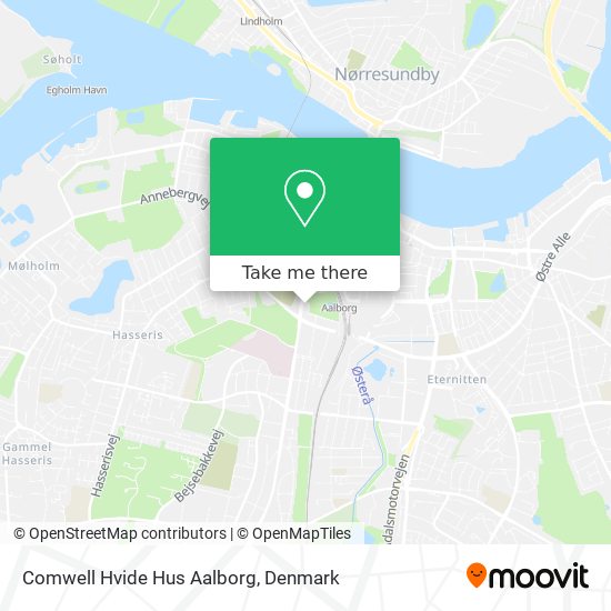 Comwell Hvide Hus Aalborg map