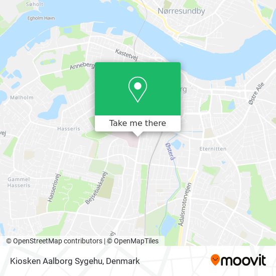 Kiosken Aalborg Sygehu map