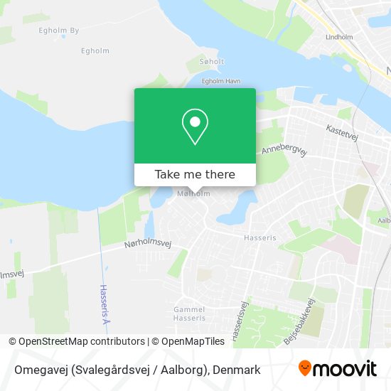 Omegavej (Svalegårdsvej / Aalborg) map