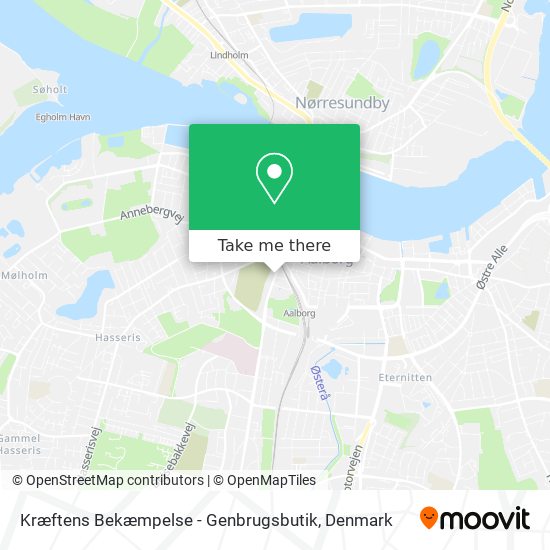 Kræftens Bekæmpelse - Genbrugsbutik map