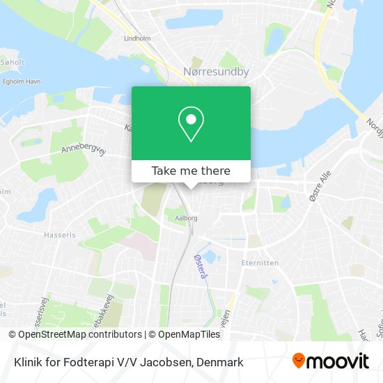 Klinik for Fodterapi V / V Jacobsen map