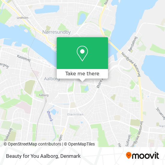 Beauty for You Aalborg map