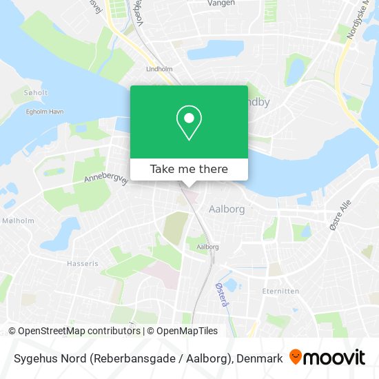 Sygehus Nord (Reberbansgade / Aalborg) map