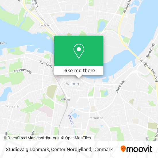 Studievalg Danmark, Center Nordjylland map