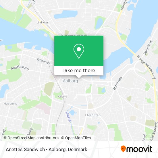 Anettes Sandwich - Aalborg map