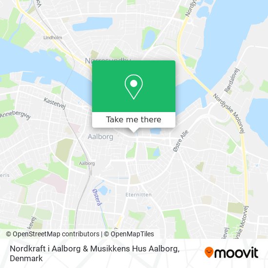 Nordkraft i Aalborg & Musikkens Hus Aalborg map
