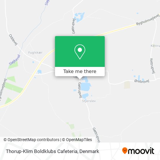 Thorup-Klim Boldklubs Cafeteria map