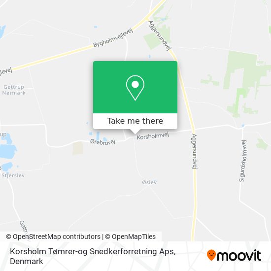 Korsholm Tømrer-og Snedkerforretning Aps map