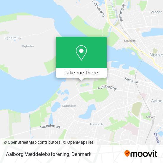 Aalborg Væddeløbsforening map