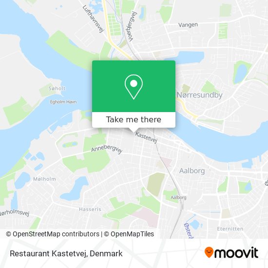 Restaurant Kastetvej map