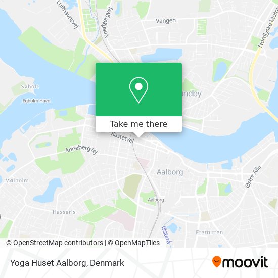 Yoga Huset Aalborg map