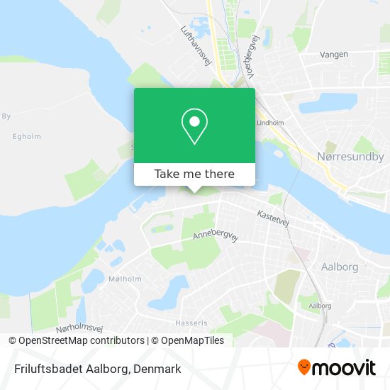 Friluftsbadet Aalborg map