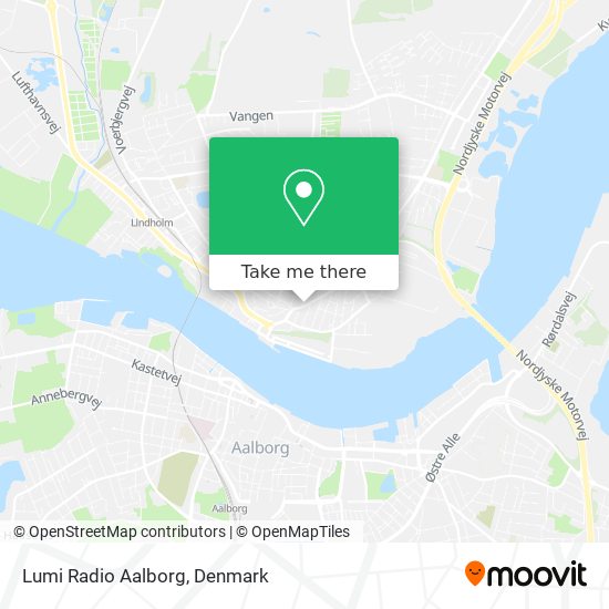 Lumi Radio Aalborg map