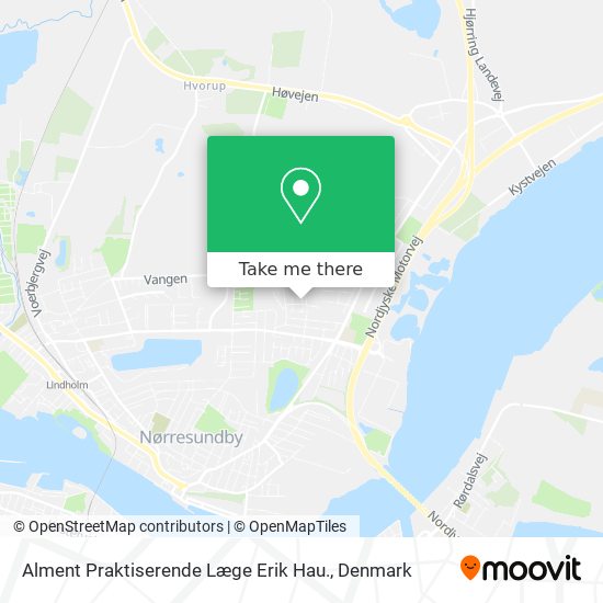 Alment Praktiserende Læge Erik Hau. map