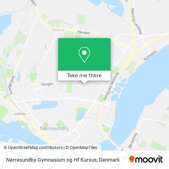 Nørresundby Gymnasium og Hf Kursus map