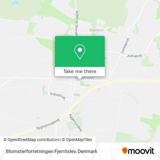 Blomsterforretningen Fjerritslev map